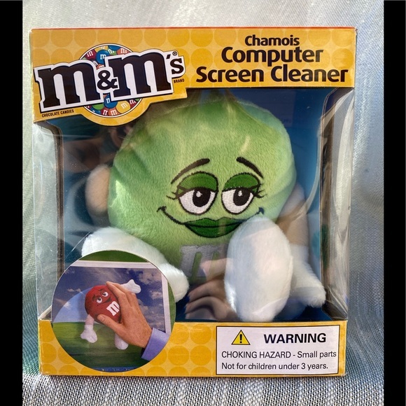 NIB M&M’s GREEN Plush Chamois Computer Screen Cleaner Soft Unique - Picture 1 of 5